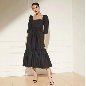 Cara Cara Black Midi Dress